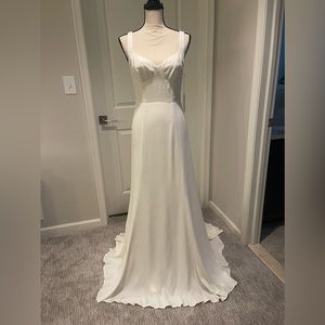 NWT Reformation white/ivory wedding Lecce dress